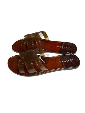 NWT Serra Brown Jelly Sandals - Size 7